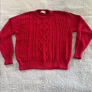 Lord Jeff Red Knit Sweater